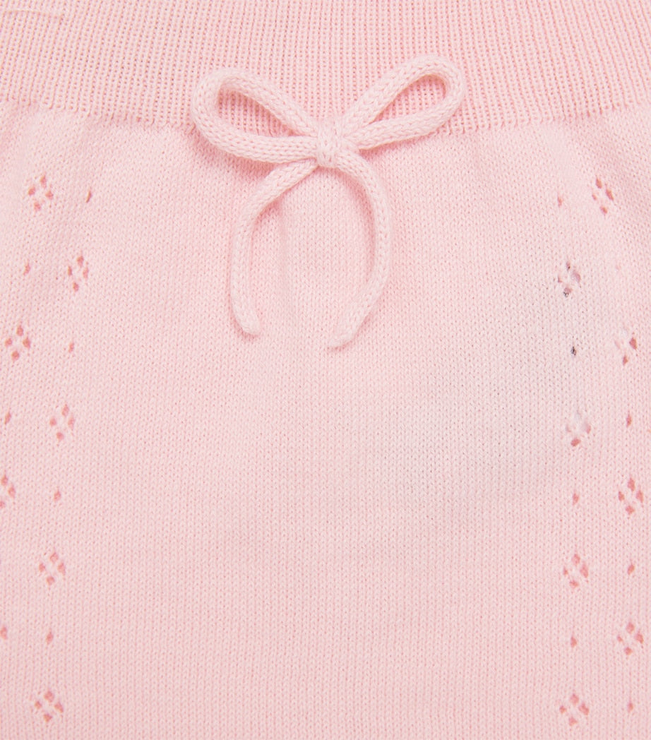 Cotton Knitted Top and Bloomers Set (0-6 Months)