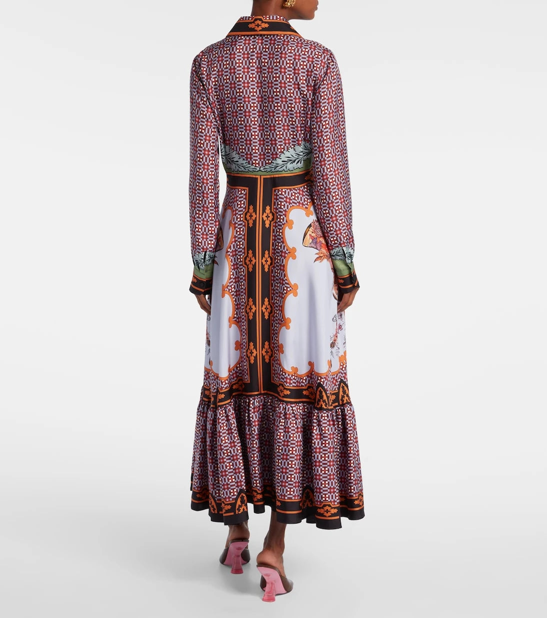 La DoubleJ - San Pietro printed silk maxi dress