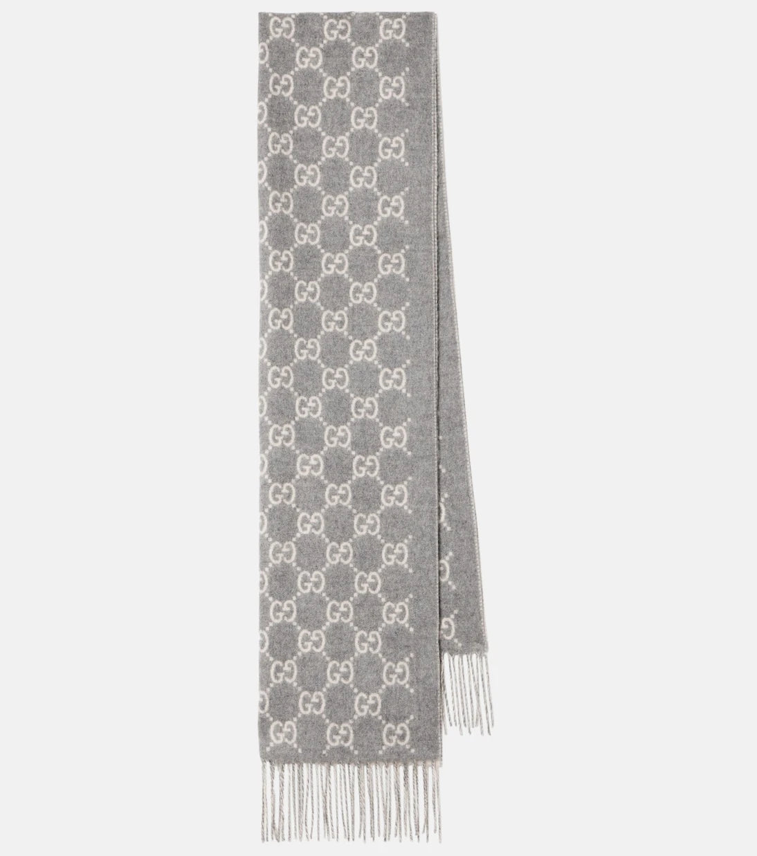 Gucci - GG fringed cashmere scarf