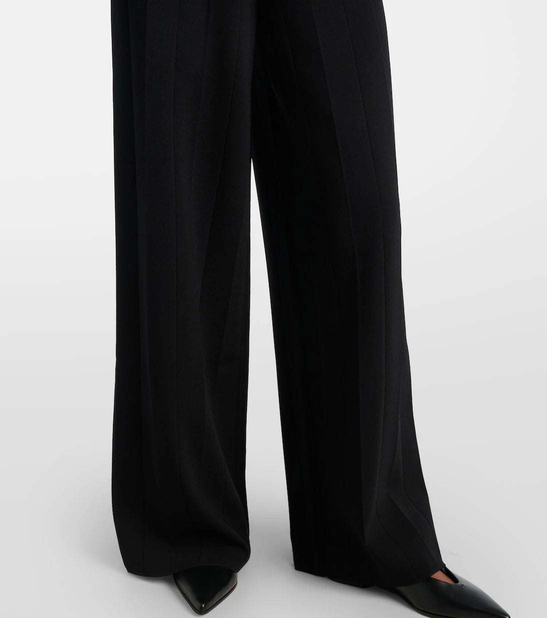 Max Mara - Lama crêpe wide-leg pants
