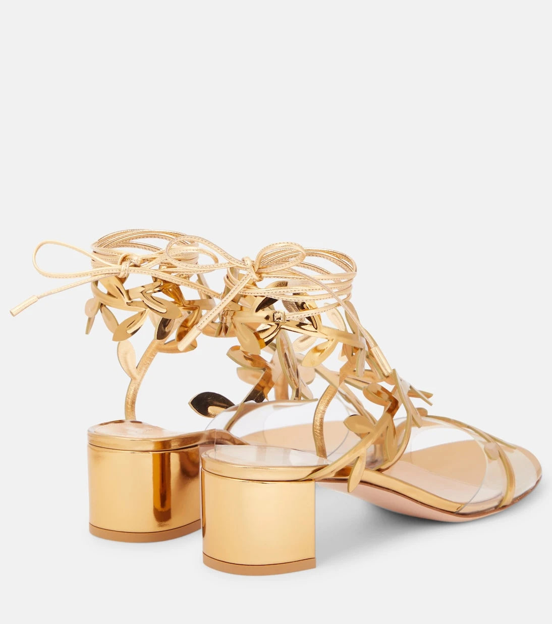 Gianvito Rossi - Flavia mirrored leather sandals