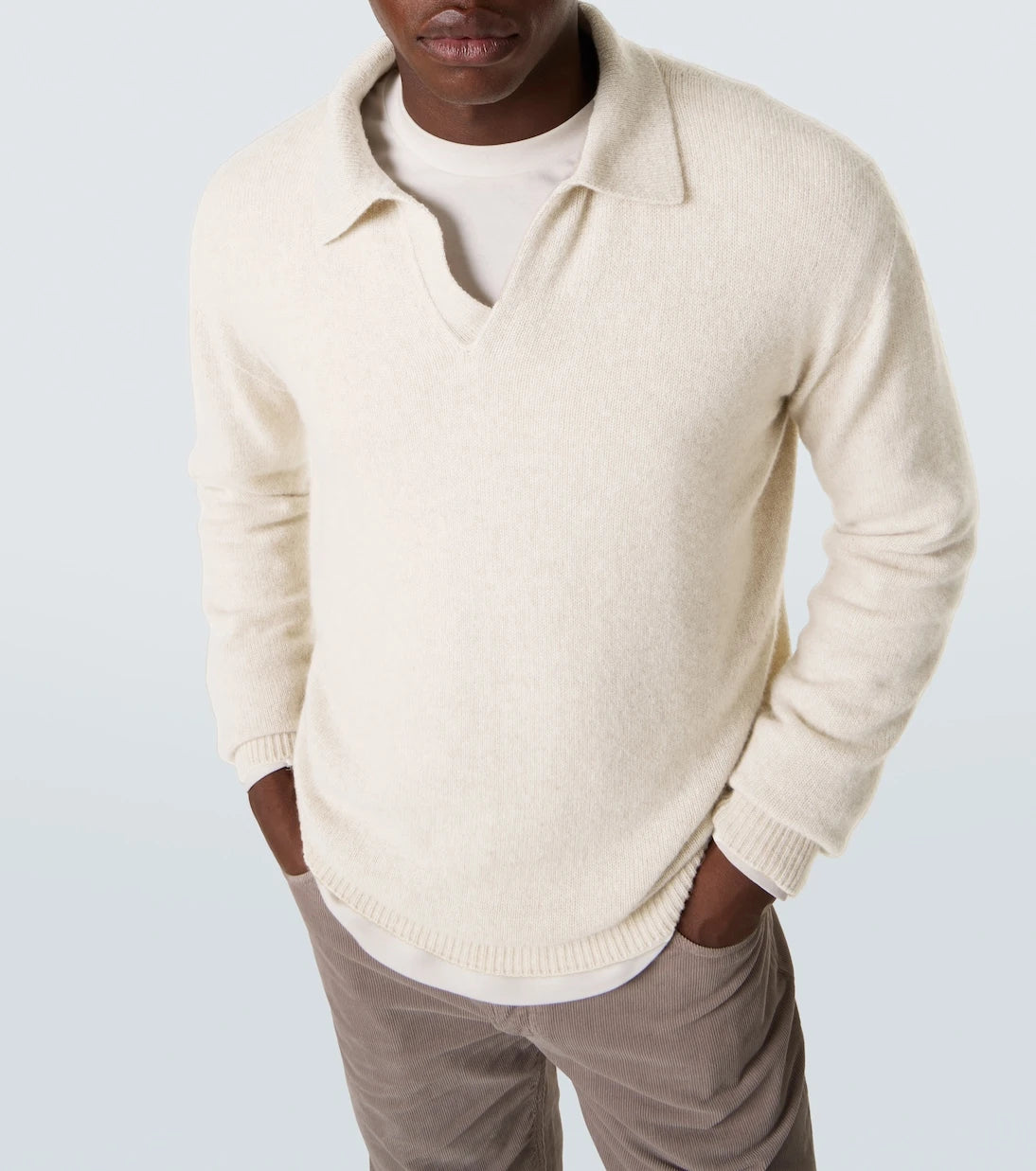 The Row - Leach cashmere polo sweater