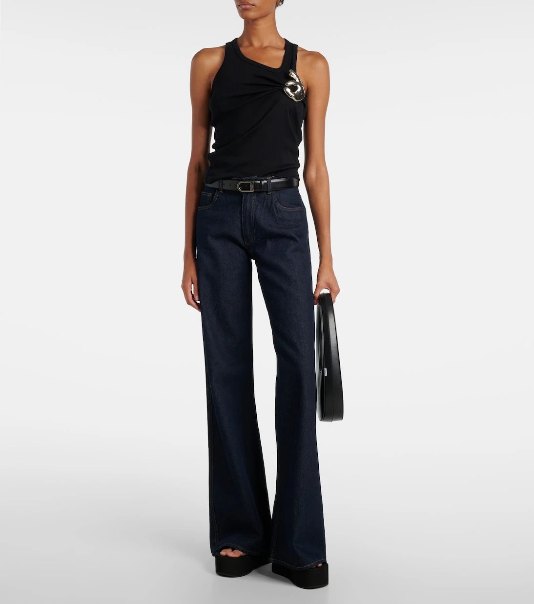 Coperni - Emoji embellished cotton tank top