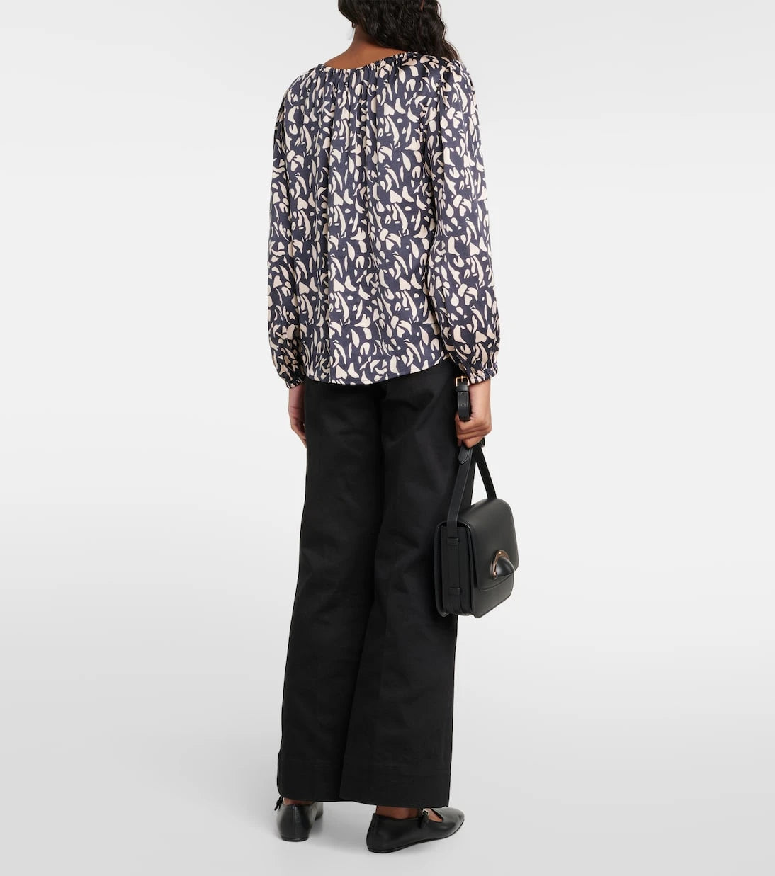Velvet - Kade printed satin blouse