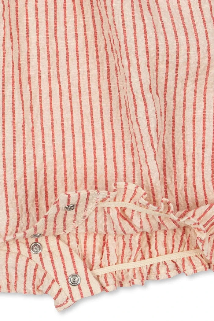 Konges Sløjd pamuklu bebek tulumu ELLIE FRILL ROMPER GOTS