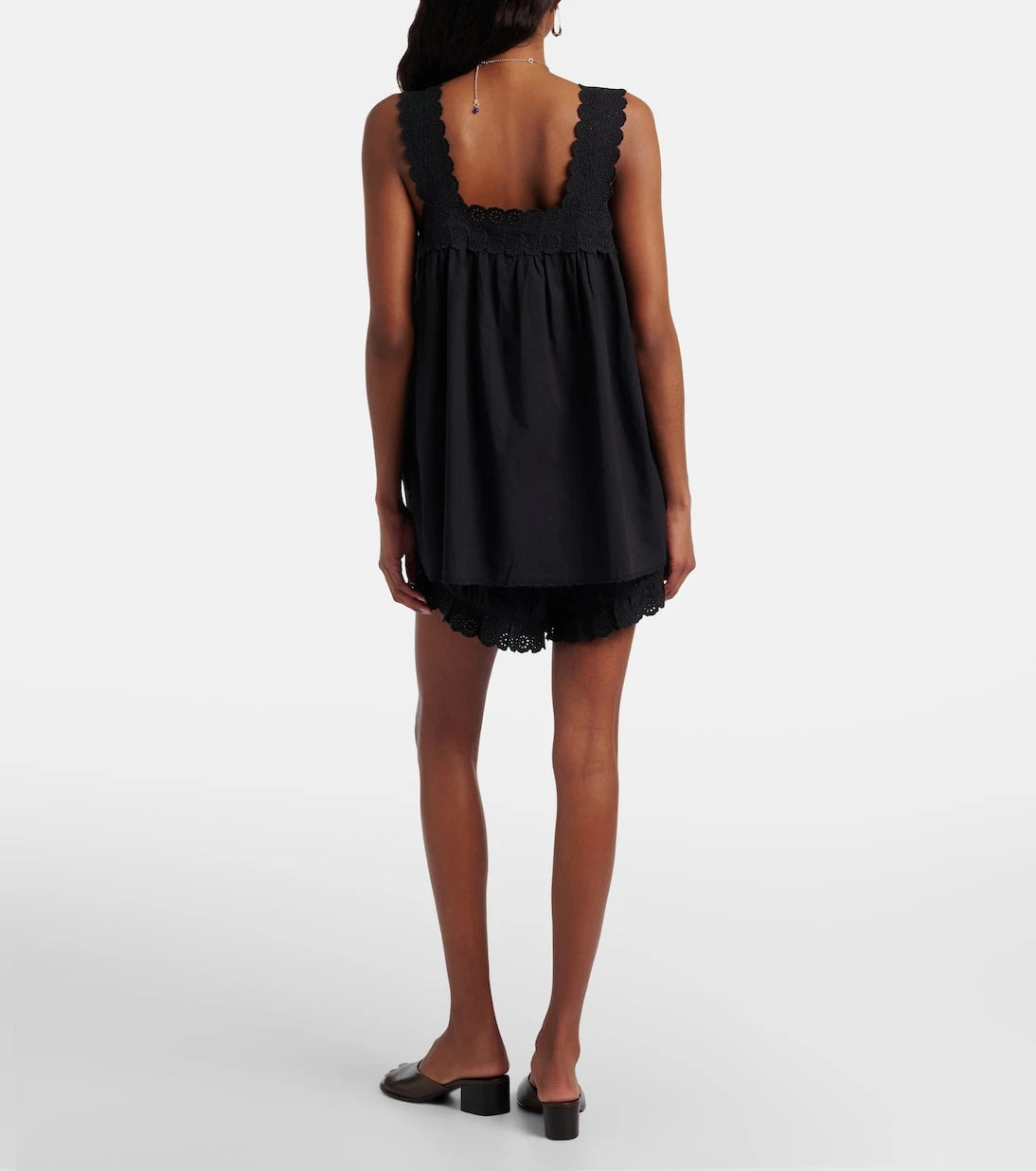 Posse - Ezra broderie anglaise cotton shorts