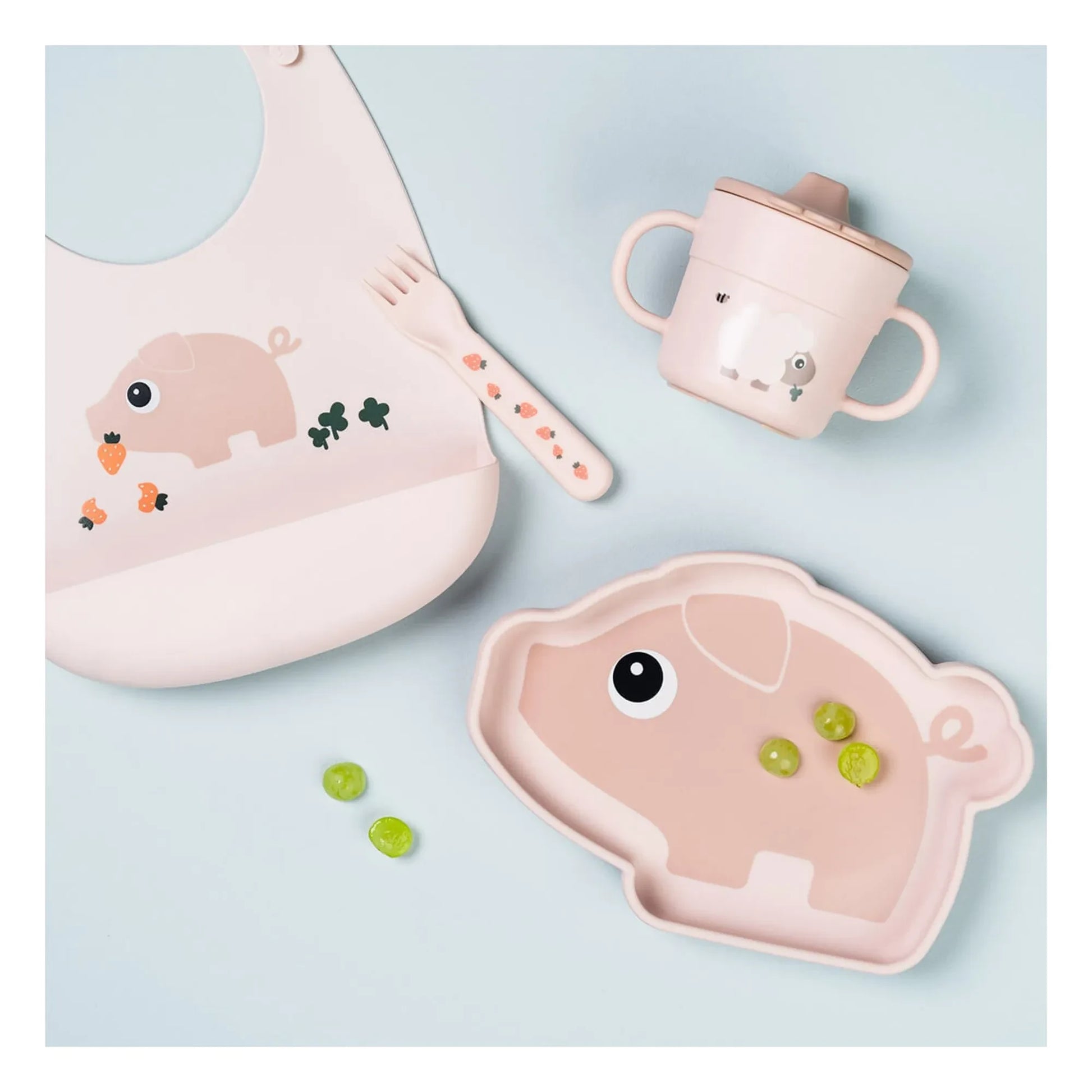 Done by deer - Pigee silicone bib | Pink