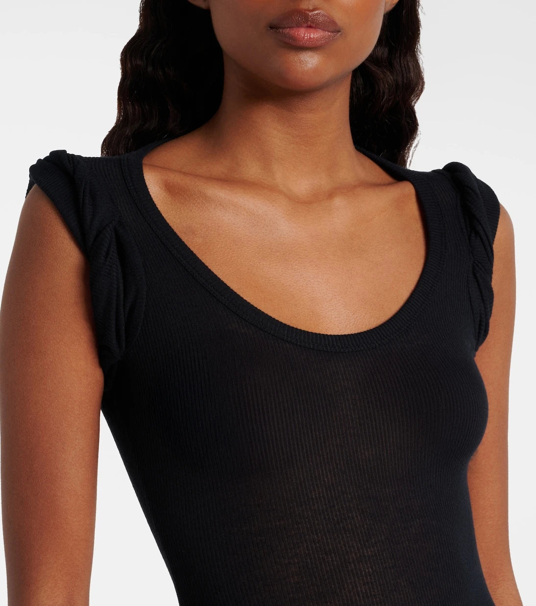 Alaïa - Ribbed-knit bodysuit