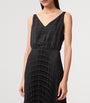Black Pleated Sinead Sweater Dress