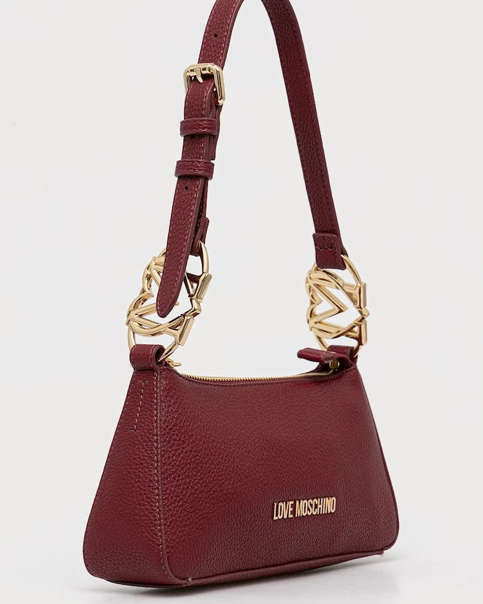 Love Moschino kadın imitasyon deri baguette çanta