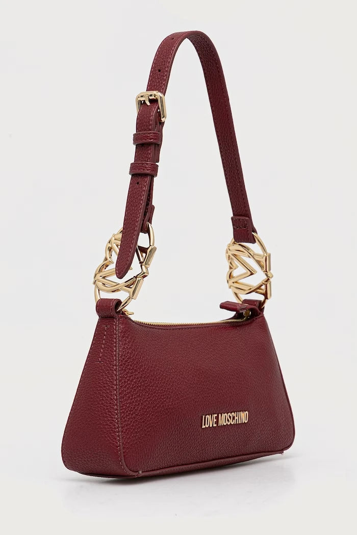 Love Moschino kadın imitasyon deri baguette çanta