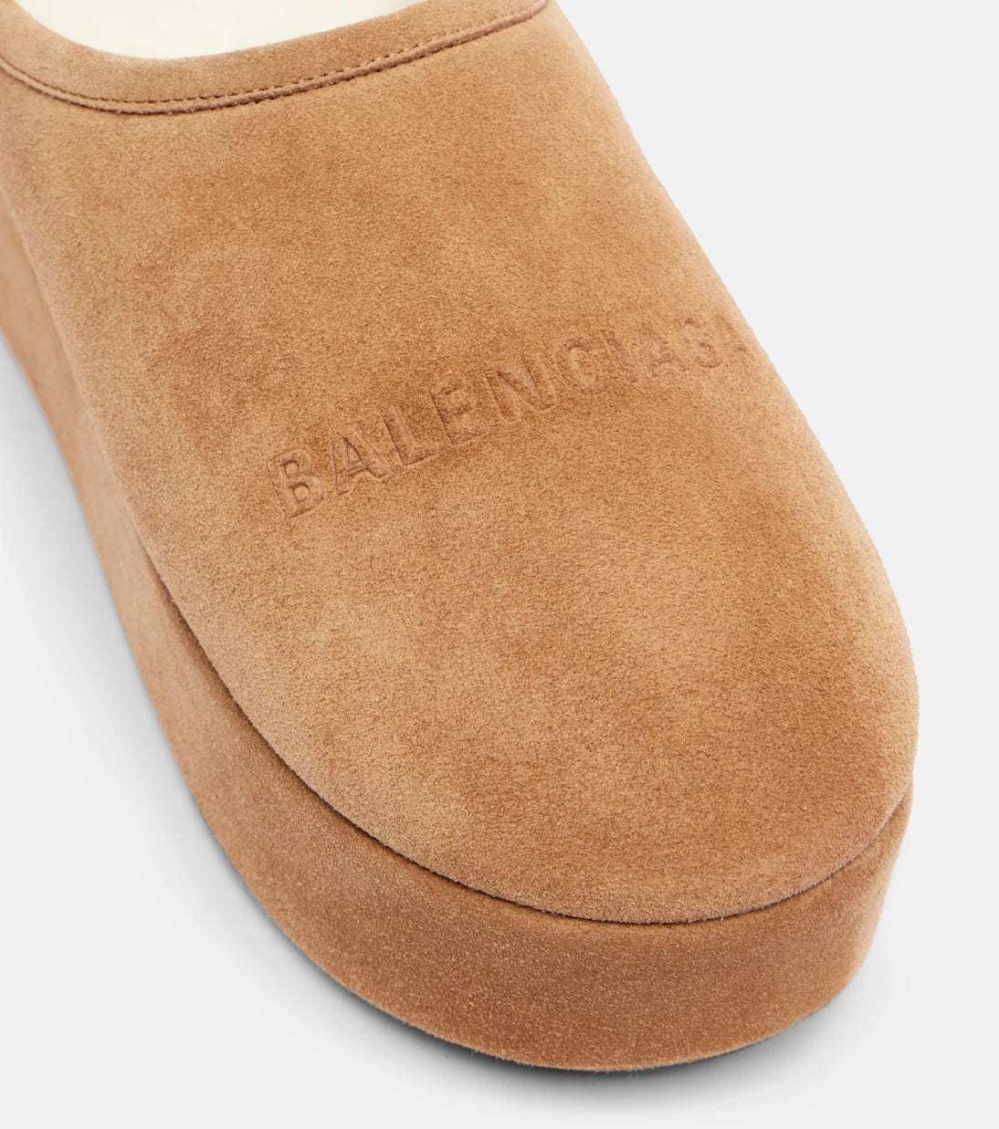 Balenciaga - Alaska suede platform mules
