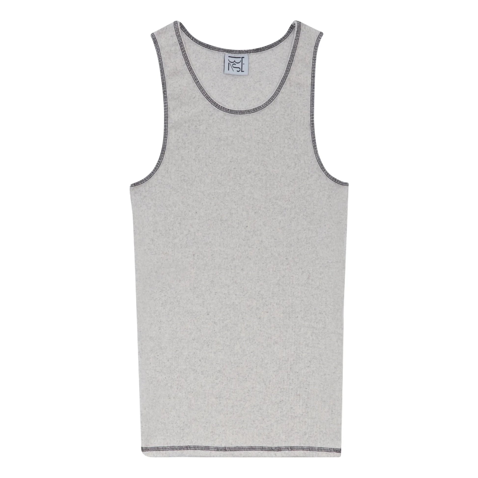 Baserange - Garble tank top Organic cotton | Beige