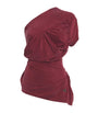 Vivienne Westwood Burgundy Andalouse Asymmetric Draped Top