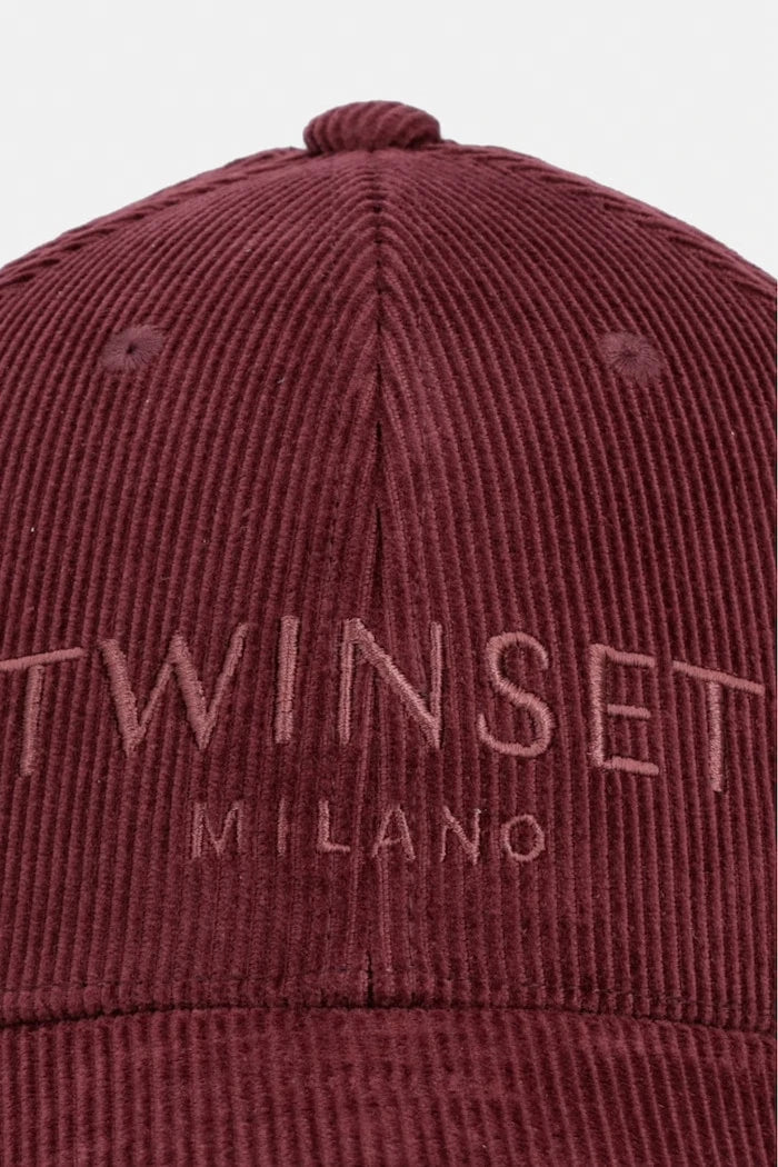 Twinset kadın kot kumaş vizörlü şapka