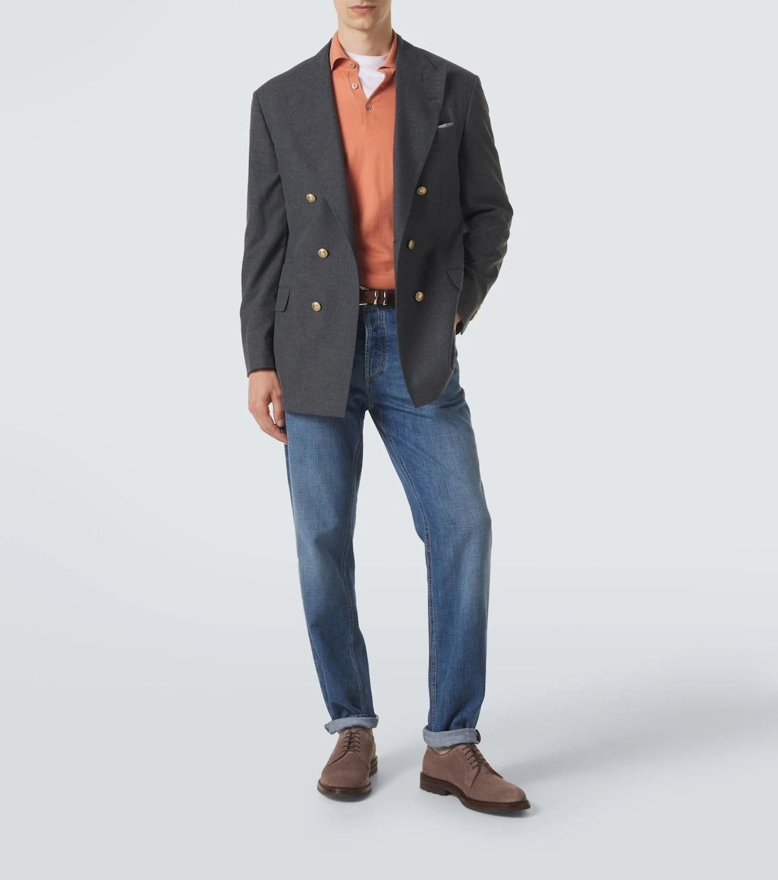 Brunello Cucinelli - Suede Derby shoes