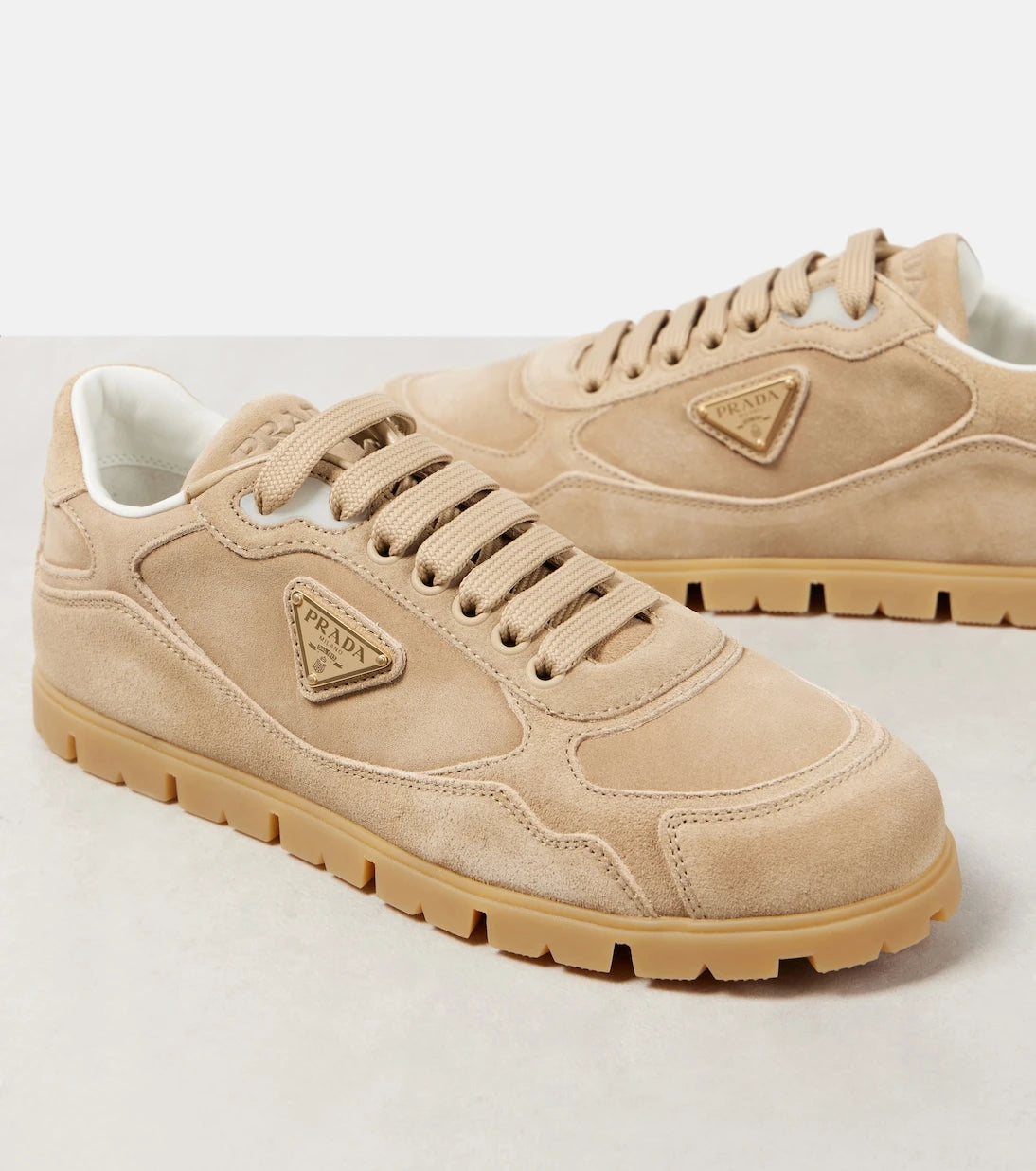 Prada - Trail suede sneakers