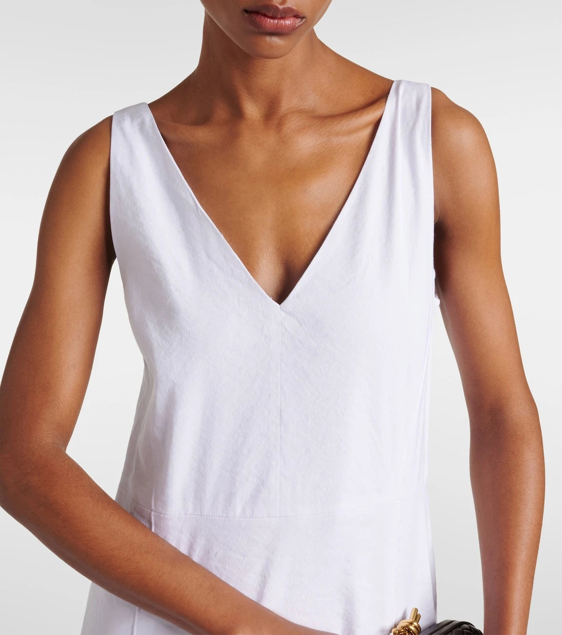 Vince - Linen-blend midi dress