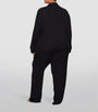 Skims Black Soft Lounge Ribbed Pyjama Set