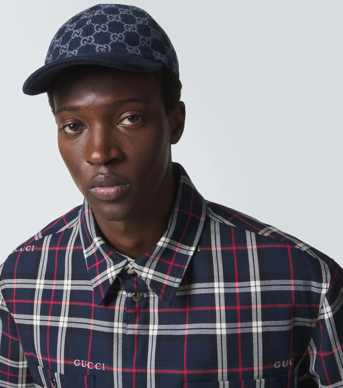 Gucci - GG jacquard wool baseball cap