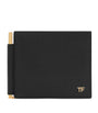 Leather T-Line Money Clip Wallet