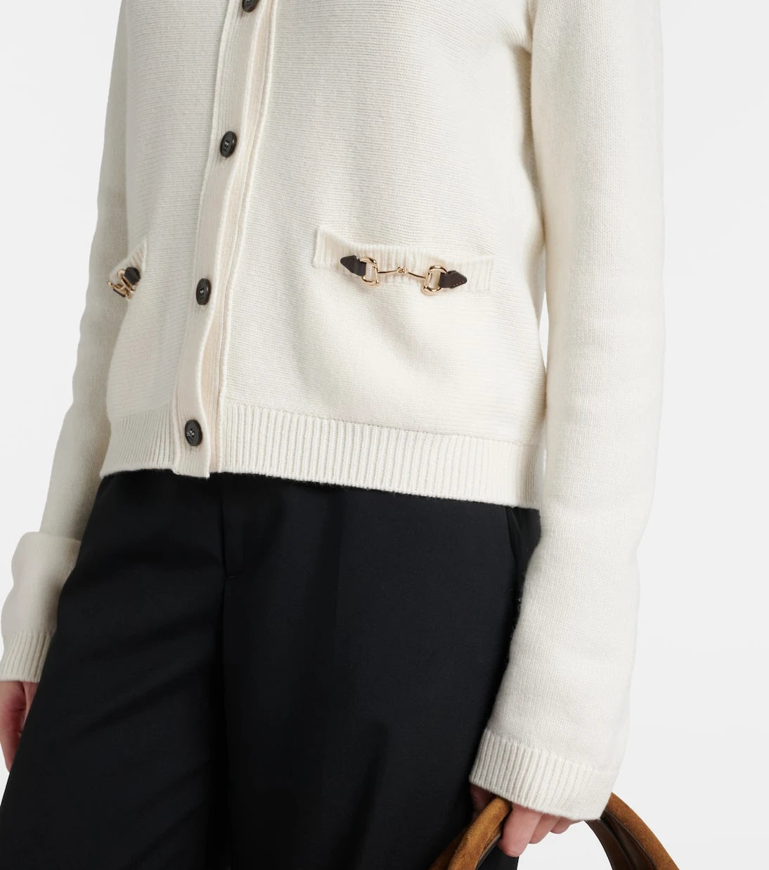 Gucci - Horsebit wool and cashmere cardigan