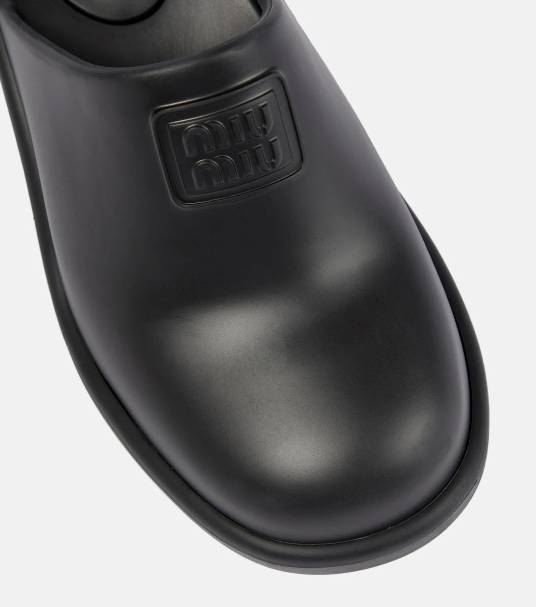 Miu Miu - Logo rubber clogs