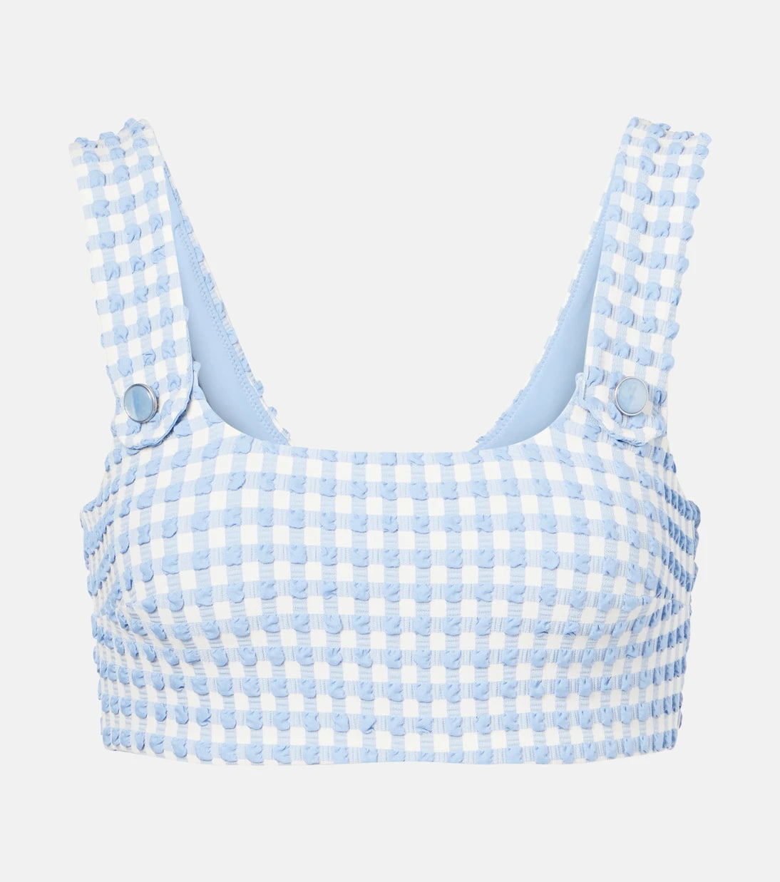 Simkhai - Ainsley gingham bikini top
