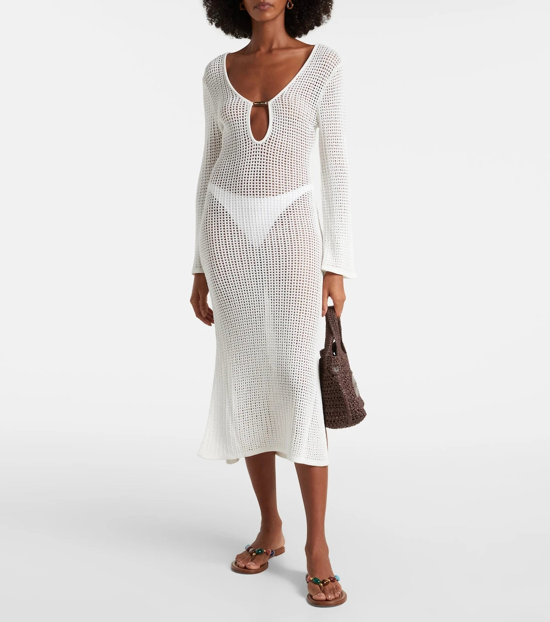 Melissa Odabash - Casey open-knit midi dress