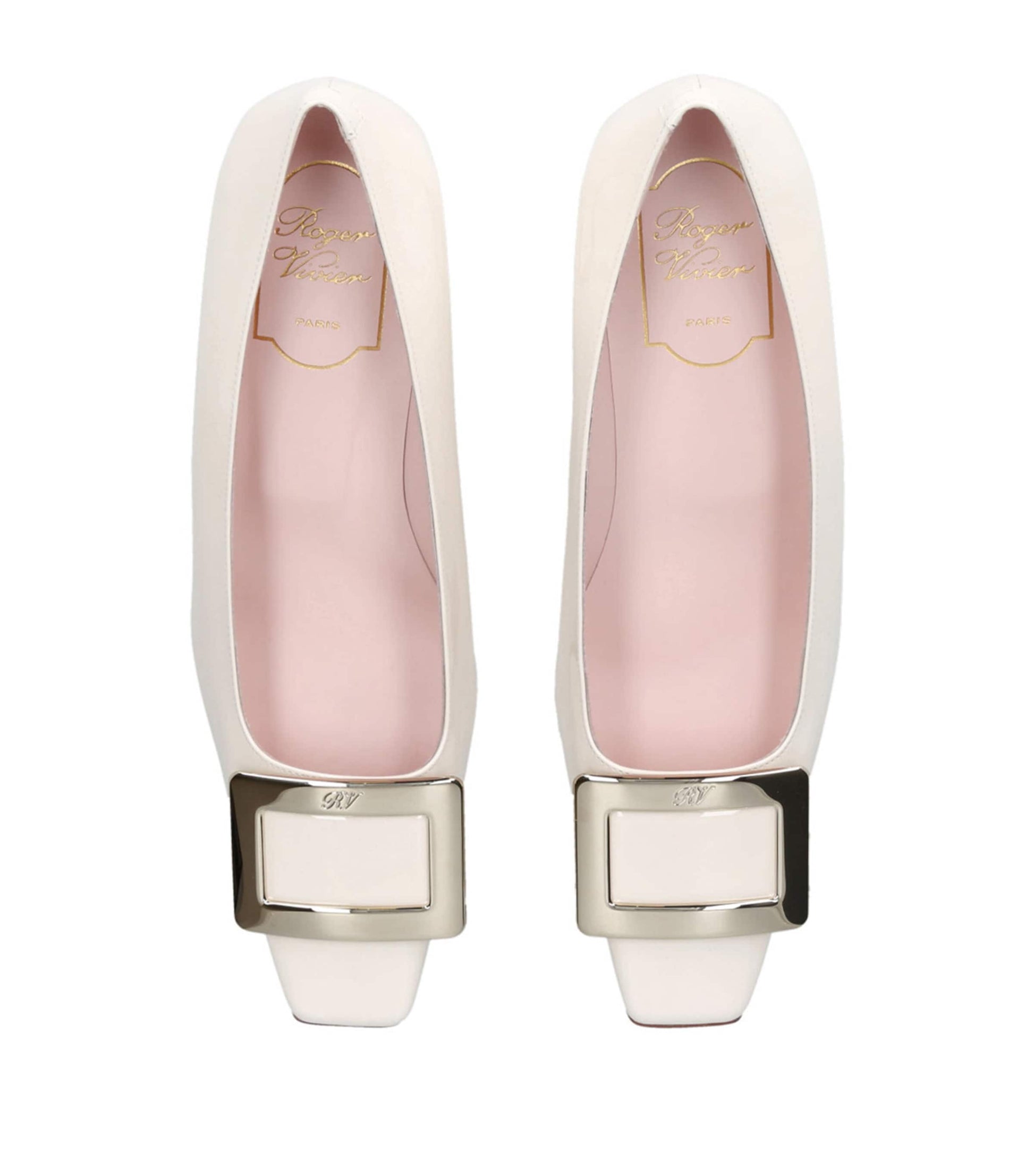 Ivory Décolleté Belle Vivier Pumps 45