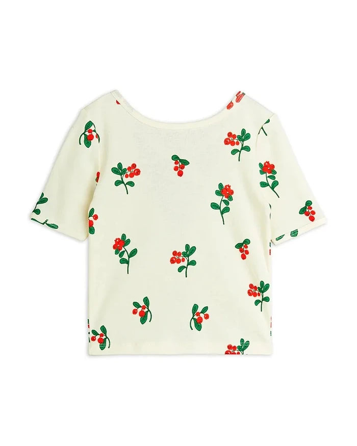 Детска памучна тениска Mini Rodini Lingonberries