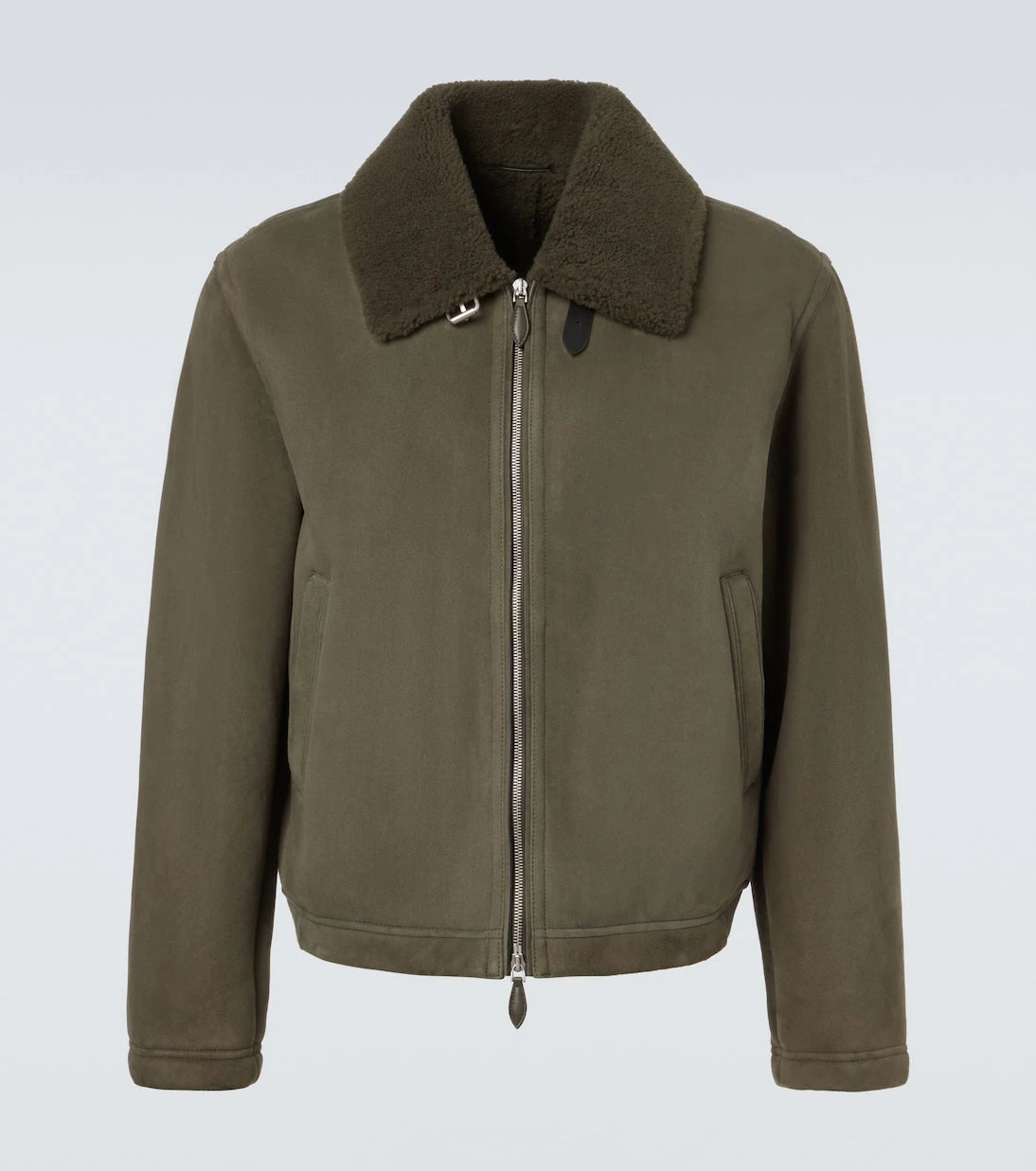 Berluti - Shearling-lined suede blouson jacket