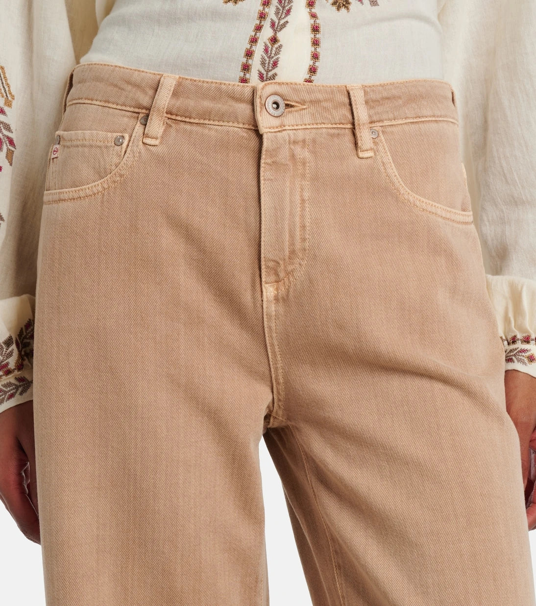 AG Jeans - Saige cropped wide-leg jeans