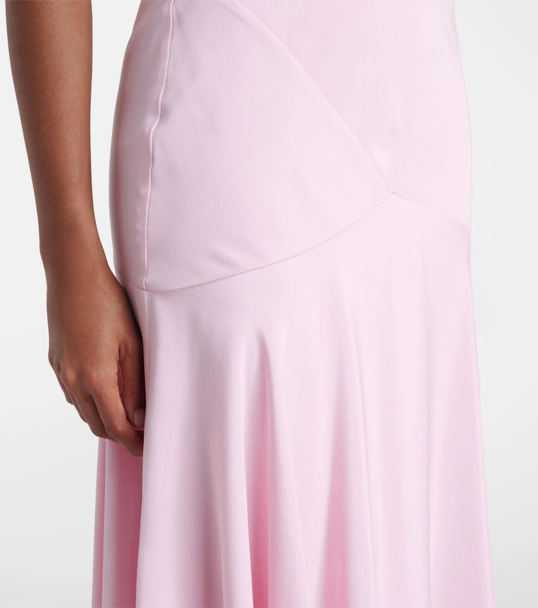 Rodarte - Silk crêpe midi skirt