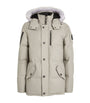 Moose Knuckles Grey Shearling-Trim 3Q Jacket