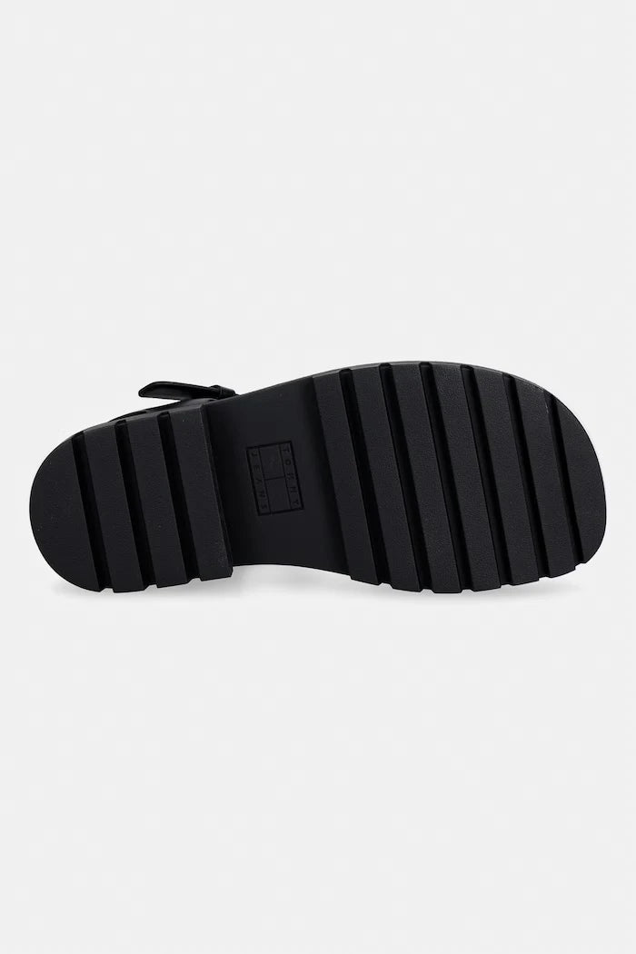 Tommy Jeans açık topuklu sandalet ayakkabı kadın TJW JELLY FISHERMAN SANDAL
