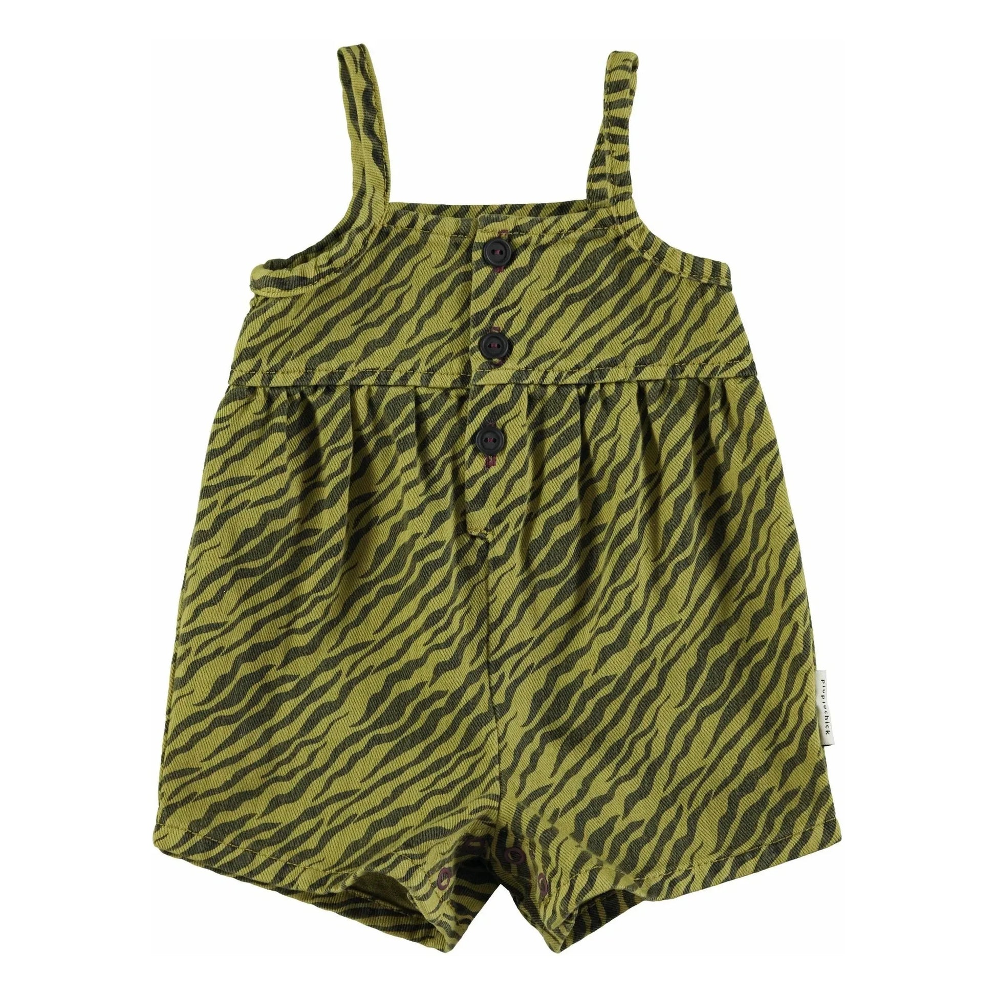 Piupiuchick - Zebra Playsuit | Olive