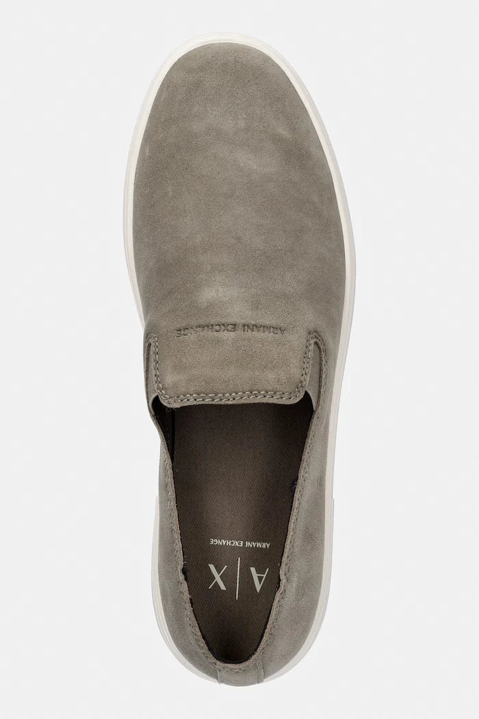 Armani Exchange erkek süet mokasen