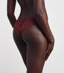 Coco De Mer Burgundy Lace Naraya Brazilian Briefs