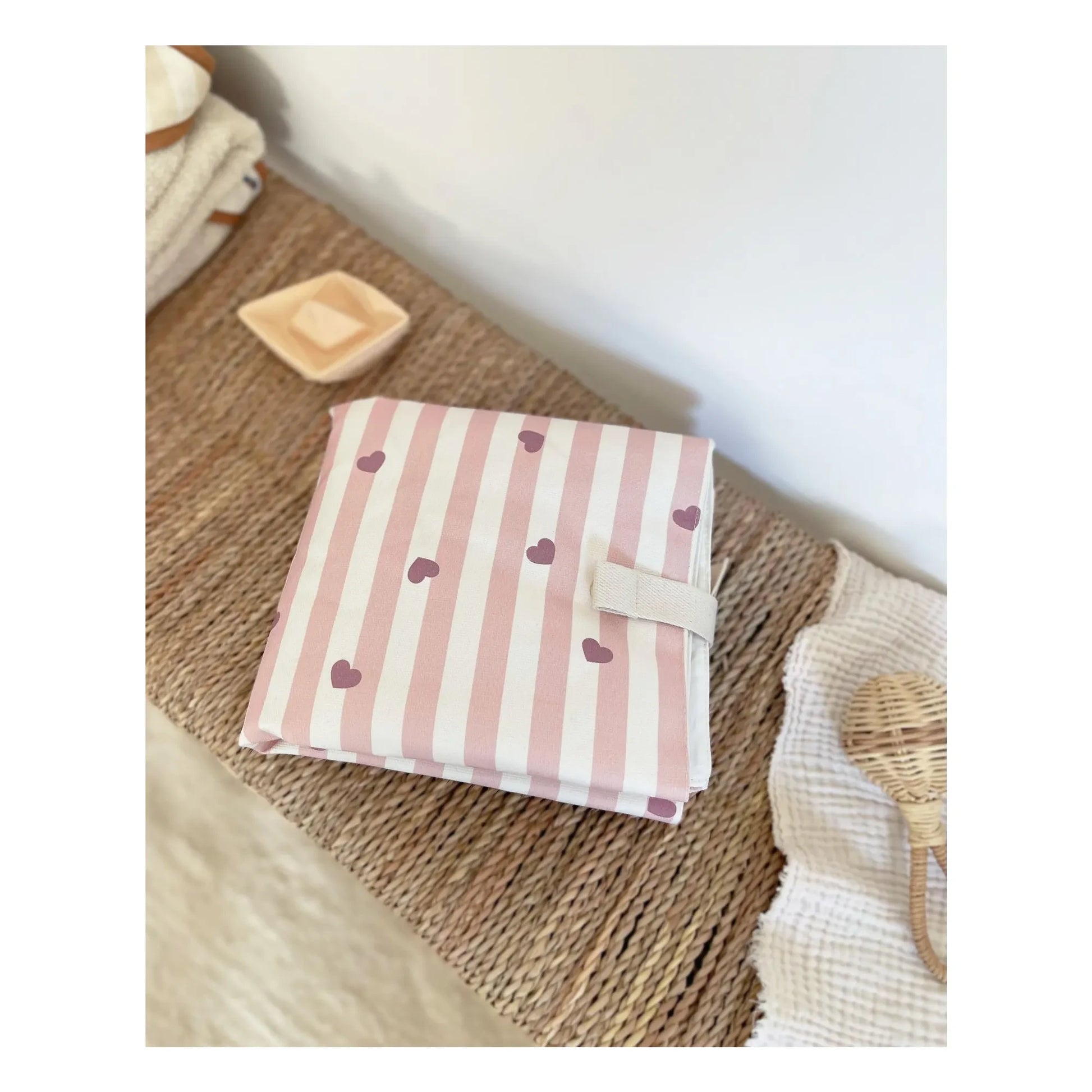 Milinane - Adam travel changing mat | Pale Pink