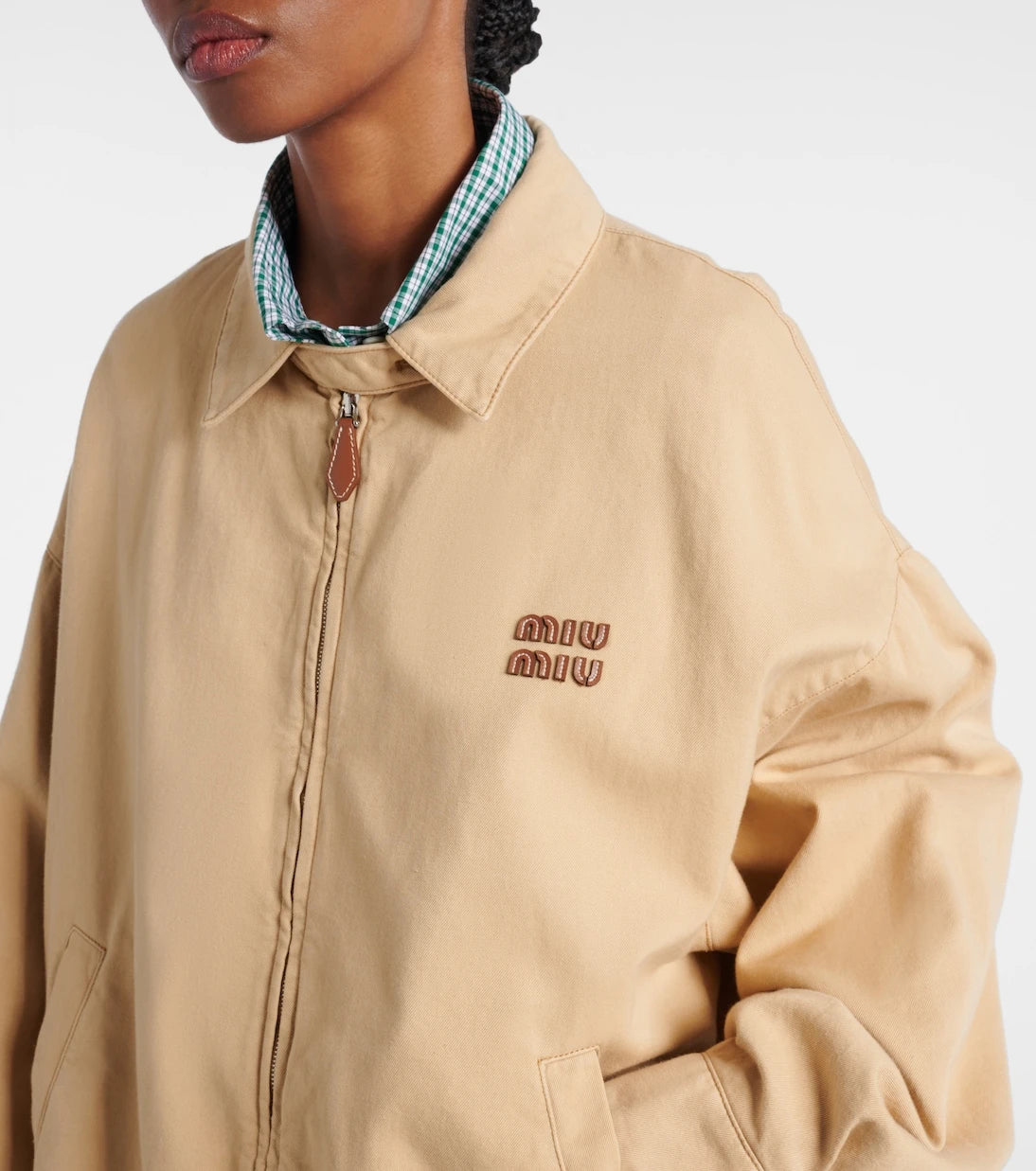 Miu Miu - Logo denim blouson
