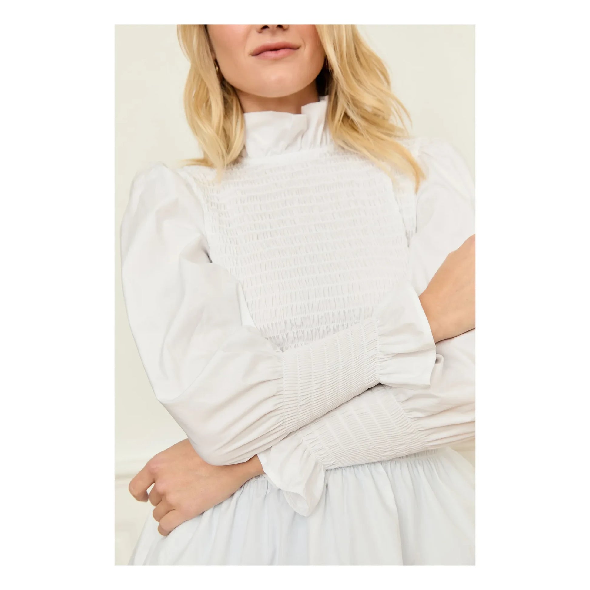 Maria de la Orden - Aleria blouse | White
