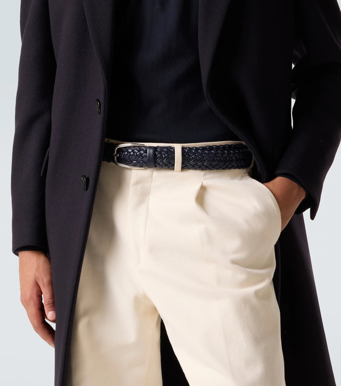 Zegna - Braided leather belt