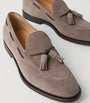 Suede Tassel Loafers