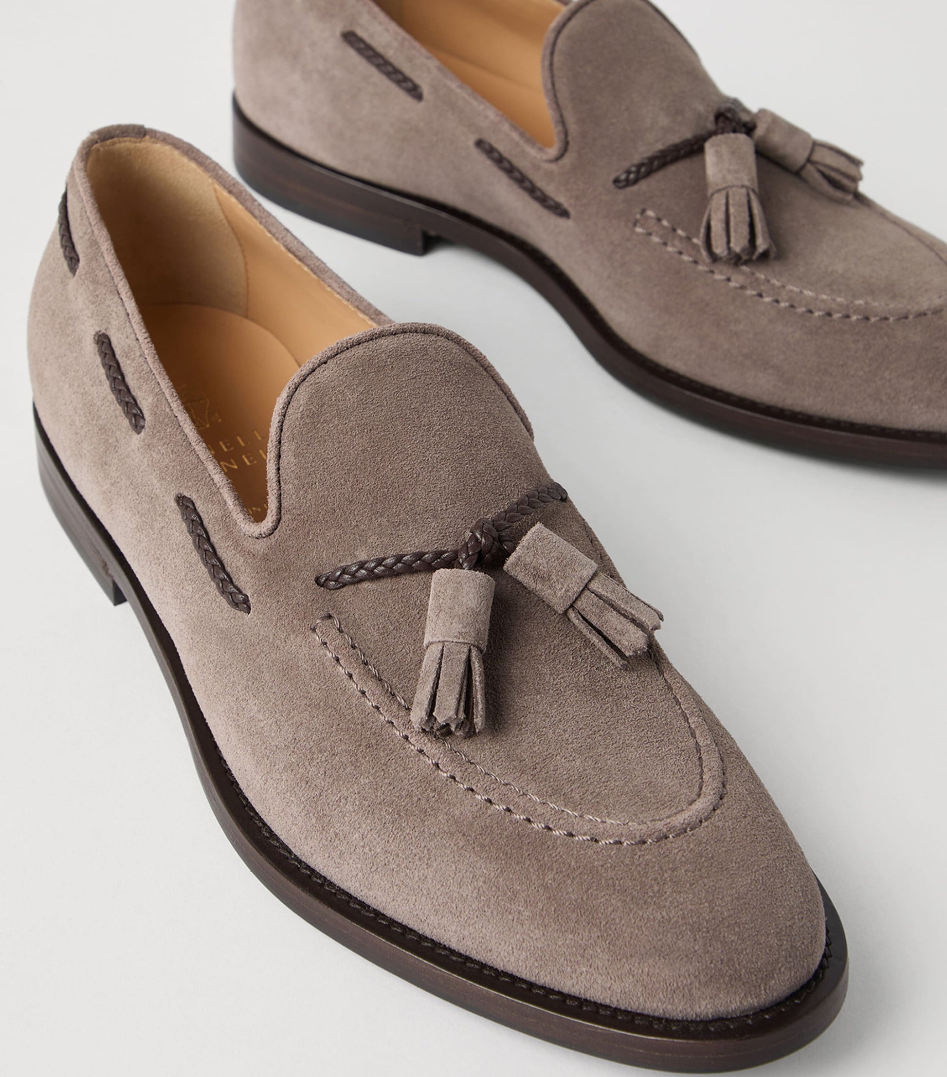 Brunello Cucinelli Suede Tassel Loafers