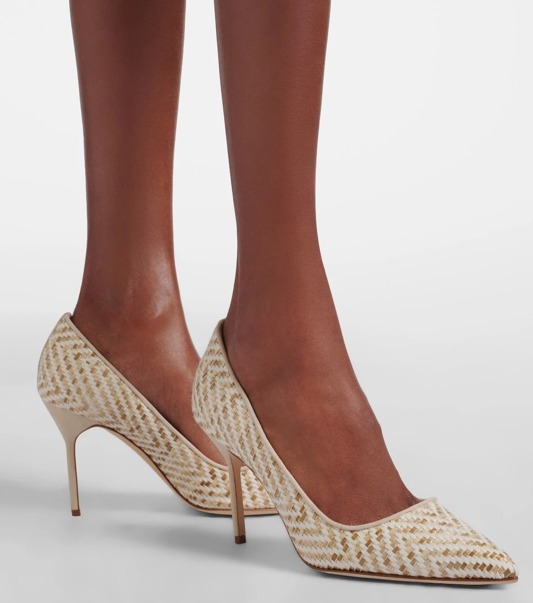 Manolo Blahnik - BB woven pumps