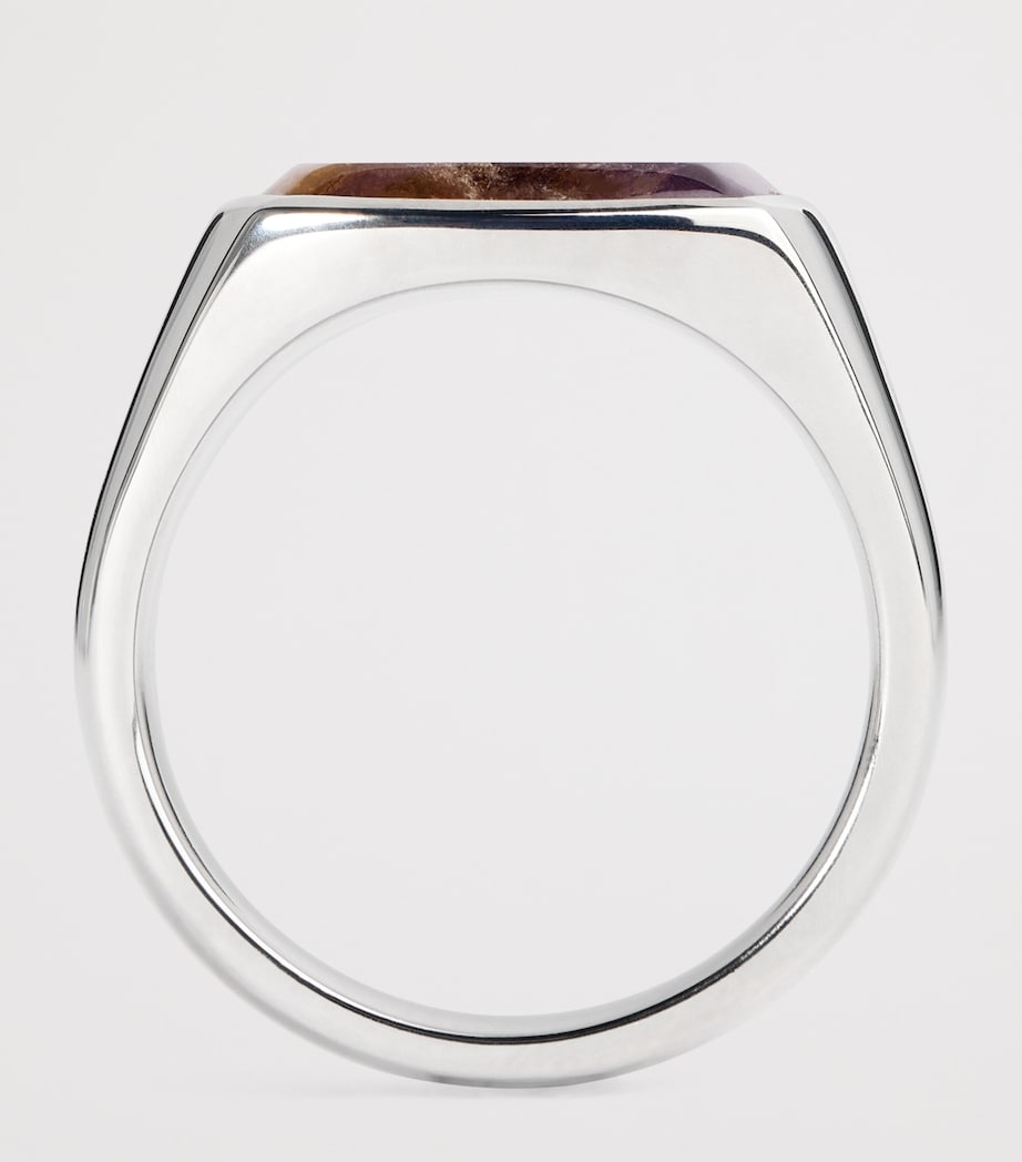 Sterling Silver Cushion Sakura Ring
