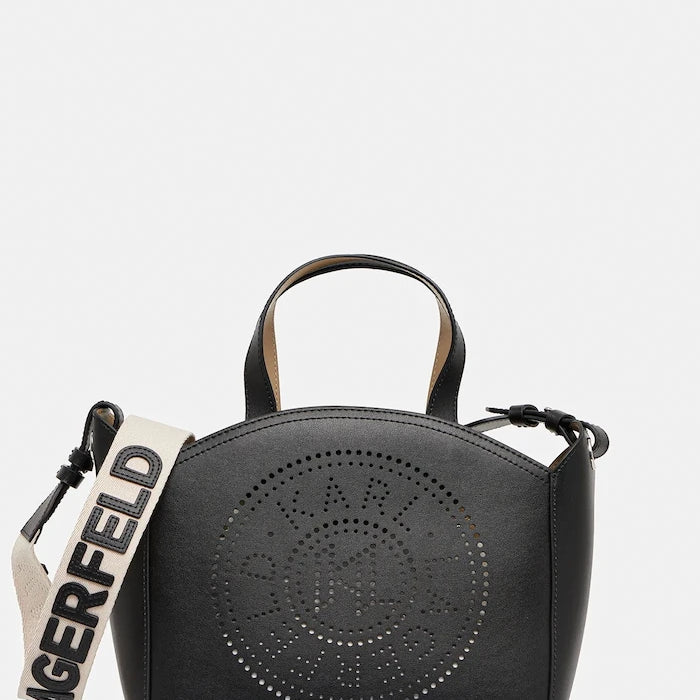 Кожена чанта Karl Lagerfeld K/CIRCLE