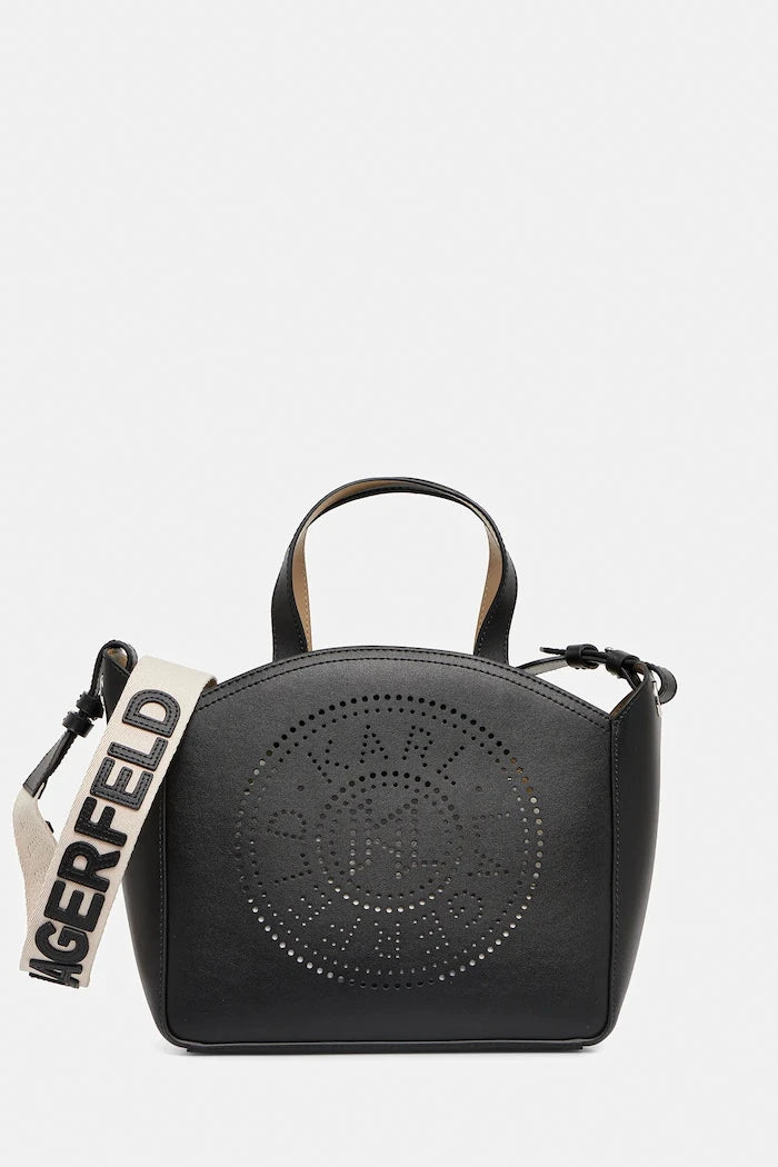 Кожена чанта Karl Lagerfeld K/CIRCLE