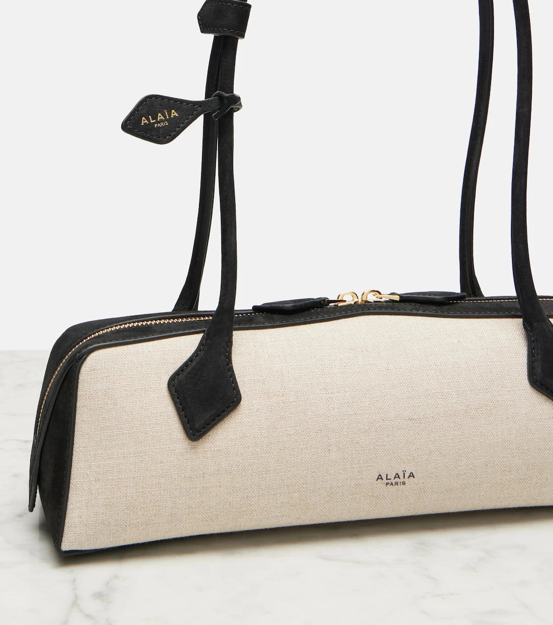 Alaïa - Le Teckel Medium canvas shoulder bag